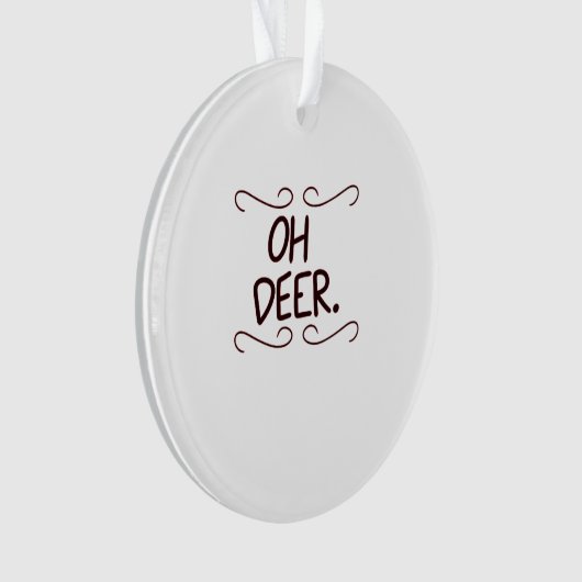 Alastor Oh Deer Creative Art Design Ornament (voorkant)