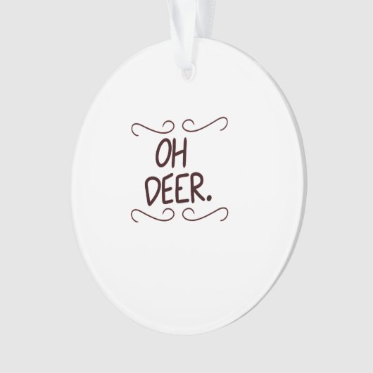 Alastor Oh Deer Creative Art Design Ornament (voorkant)