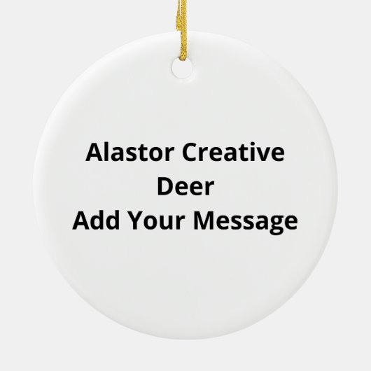 Alastor Oh Deer Creative Art Design Ornament (Achterkant)