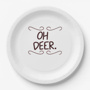 Alastor Oh Deer Creative Art Design Papieren Bordje