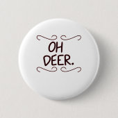Alastor Oh Deer Creative Art Design Ronde Button 5,7 Cm (Voorkant)