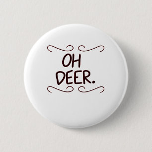 Alastor Oh Deer Creative Art Design Ronde Button 5,7 Cm