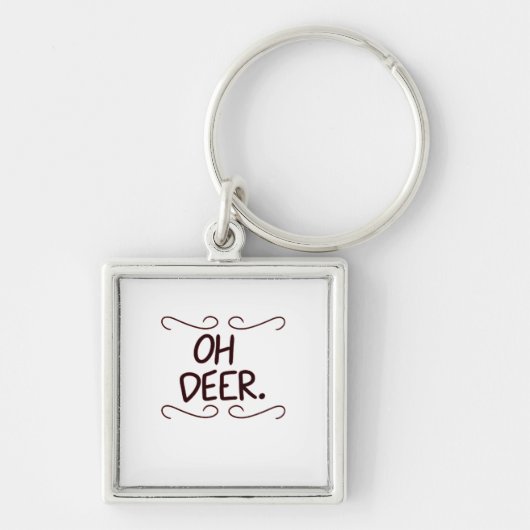 Alastor Oh Deer Creative Art Design Sleutelhanger (Voorkant)
