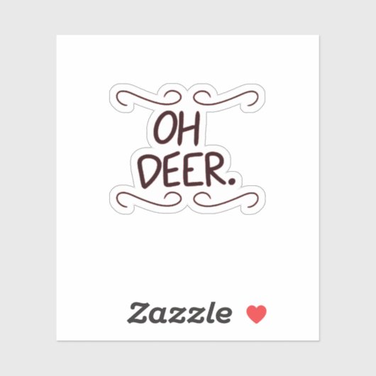 Alastor Oh Deer Creative Art Design Sticker (Vel)