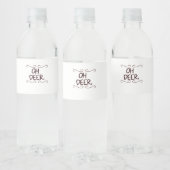 Alastor Oh Deer Creative Art Design  Waterfles Etiket (Flessen)