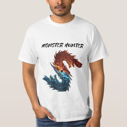 "Alatreon: Elemental Monster in Monster Hunter" T-shirt (Voorkant)
