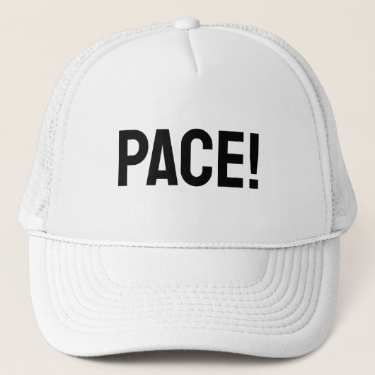 Alătură-te Mișcării Pentru PACE! Sepcile Albe Trucker Pet (Voorkant)