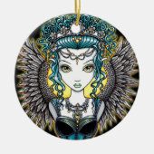 "Alaura" Gothic Angel Ornament (Voorkant)