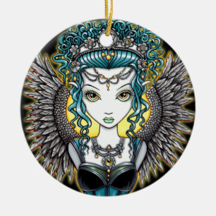 "Alaura" Gothic Angel Ornament