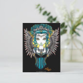 "Alaura" Gothic Guardian Angel Briefkaart (Staand voorkant)