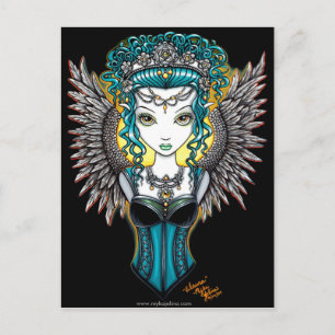 "Alaura" Gothic Guardian Angel Briefkaart