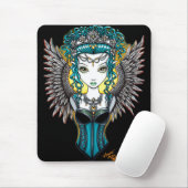 "Alaura" Gothic Guardian Angel mousepad Muismat (Met muis)
