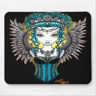 "Alaura" Gothic Guardian Angel mousepad Muismat