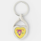 #ALAVANTPROZ #Paarse-hart #Moederdag Sleutelhanger (Voorkant)