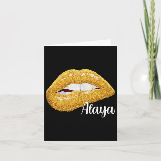 Alaya - cadeau met eerste naam zonder mouwen kaart