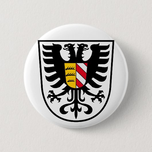 Alb-Donau-Kreis Ronde Button 5,7 Cm (Voorkant)