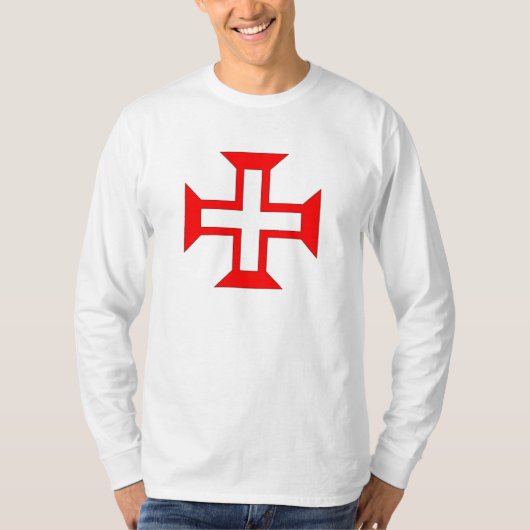 Alba Camisia Crucis Ordinis Christi T-shirt (Voorkant)