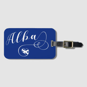 Alba Flag Heart, Schotland, Schots-Gaelic Bagagelabel