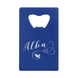 Alba Flag Heart, Schotland, Schots-Gaelic Creditkaart Flessenopener