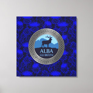 Alba Gu Brath Knoop op Distel Canvas Print