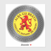 Alba Gu Brath Lion Rampant Knot Sticker (Vel)