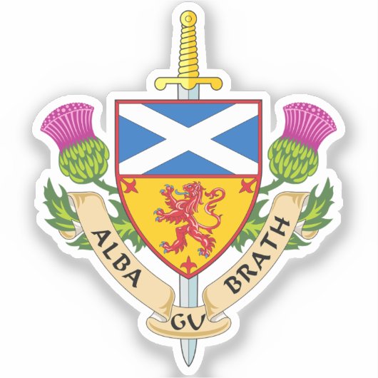 Alba Gu Bràth Schots erfgoed geïnspireerd Sticker (Voorkant)