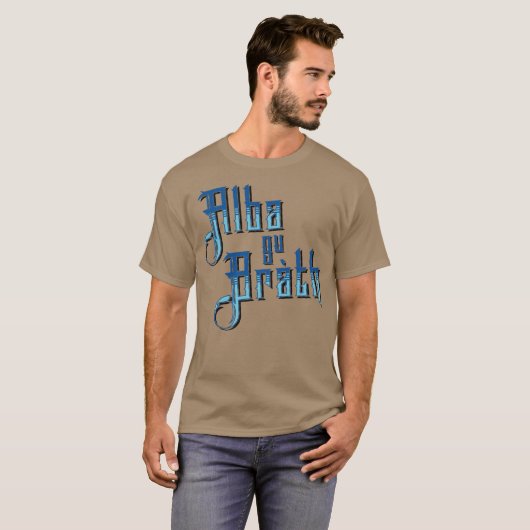 Alba gu Bràth. Scotland Forever Tee Shirt (Voorkant volledig)