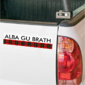 Alba Gu Brath Scotland Forever Wallace Tartan Bumpersticker (Op Truck)