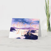 Alba Gu Brath Scotland Waterverf Greetings Kaart (Voorkant)