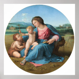 Alba Madonna Raphael Renaissance White Achtergrond Poster