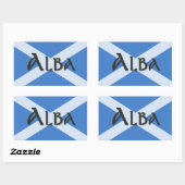 Alba Saltire Rechthoekige Sticker (Vel)