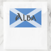 Alba Saltire Rechthoekige Sticker (Tas)