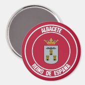 Albacete Round Emblem Magneet (Voorkant / Achterkant)