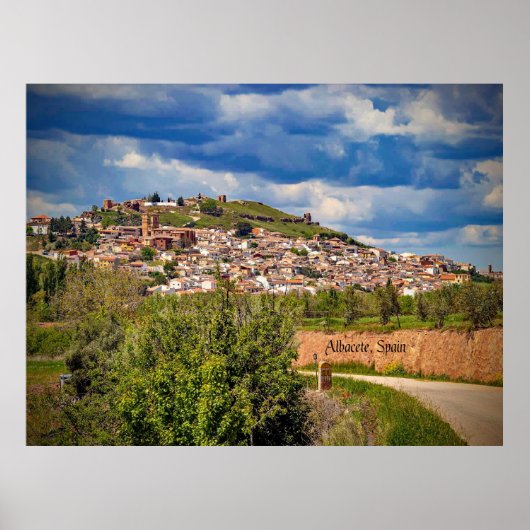 Albacete, Spaanse cityscape-foto, Poster (Voorkant)