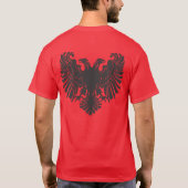 Albaiaanse ouwe adelaar t-shirt (Achterkant)