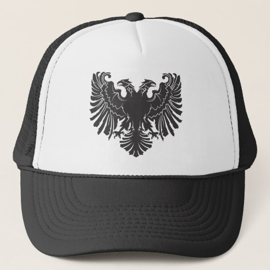 Albaiaanse ouwe adelaar trucker pet (Voorkant)