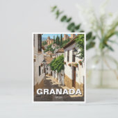 Albaicin Granada Spanje Reizen Briefkaart (Staand voorkant)
