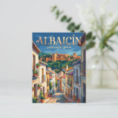 Albaicín Spanje Briefkaart (Staand voorkant)