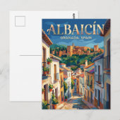 Albaicín Spanje Briefkaart (Voorkant / Achterkant)