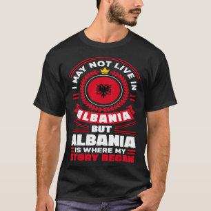 Albanees Albanees Vlag Quote T-shirt