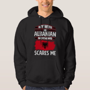 Albanees Albanië Albanese vlag Albanese vrouw Hoodie