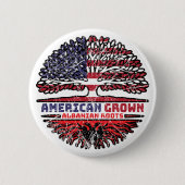 Albanees Albanië Verenigde Staten Ronde Button 5,7 Cm (Voorkant)