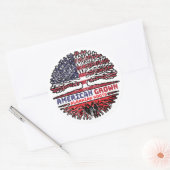 Albanees Albanië Verenigde Staten Ronde Sticker (Envelop)