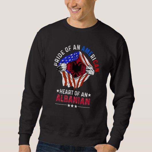 Albanees - Amerikaans - Amerikaanse - pride - buit Trui (Voorkant)