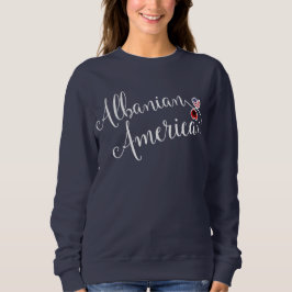 Albanees Amerikaans Entwinted Hearts Sweatshirt