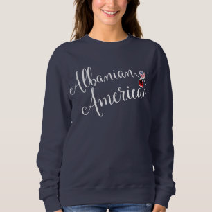 Albanees Amerikaans Entwinted Hearts Sweatshirt