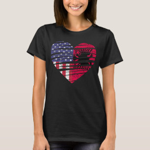 Albanees Amerikaans Groot Heart VS Patriot Heritag T-shirt