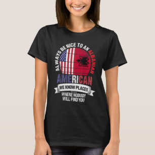 Albanees Amerikaans kennen we plaatsen waar Albani T-shirt