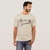 Albanees-Amerikaanse gejumeleerde harten Tee Shirt (Voorkant volledig)