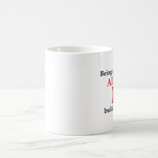 Albanees bouwkenmerk koffiemok (Center)